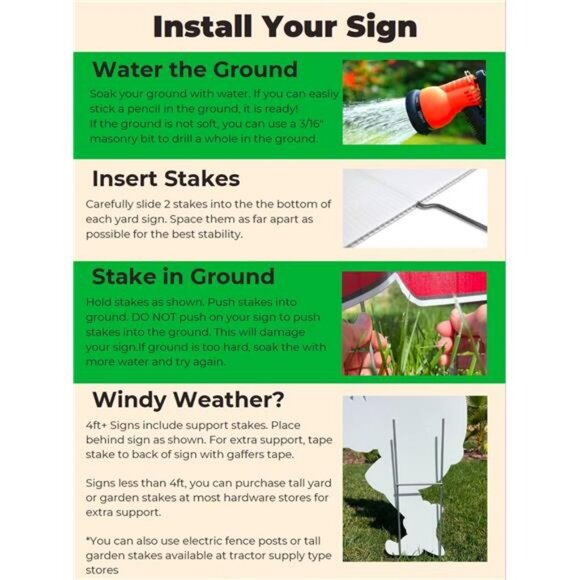 Stealing Christmas Lights DOUBLE SIDED Who ville Yard Card Sign - 3 Ft. Tall - Picture 3 of 8